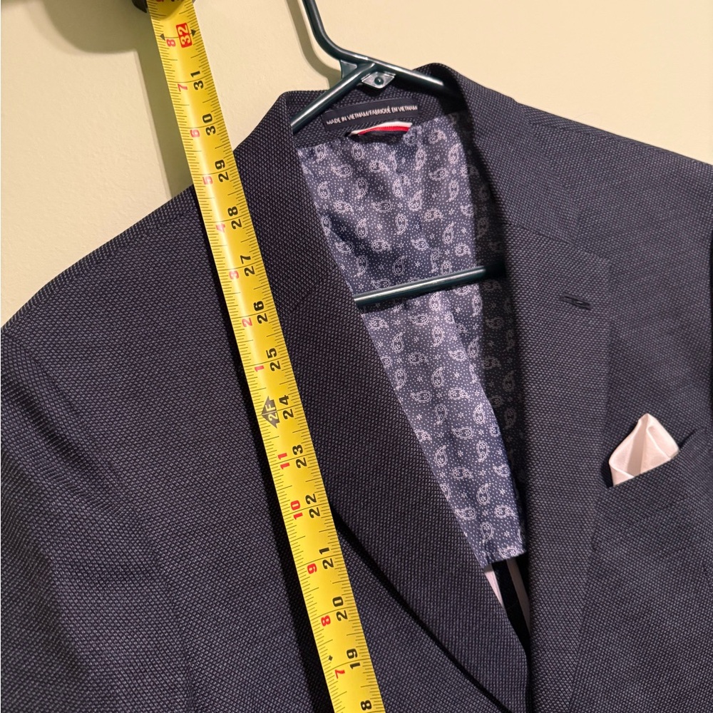 Classic Blue Sport Coat with Notched Lapel - Picture 3 of 3